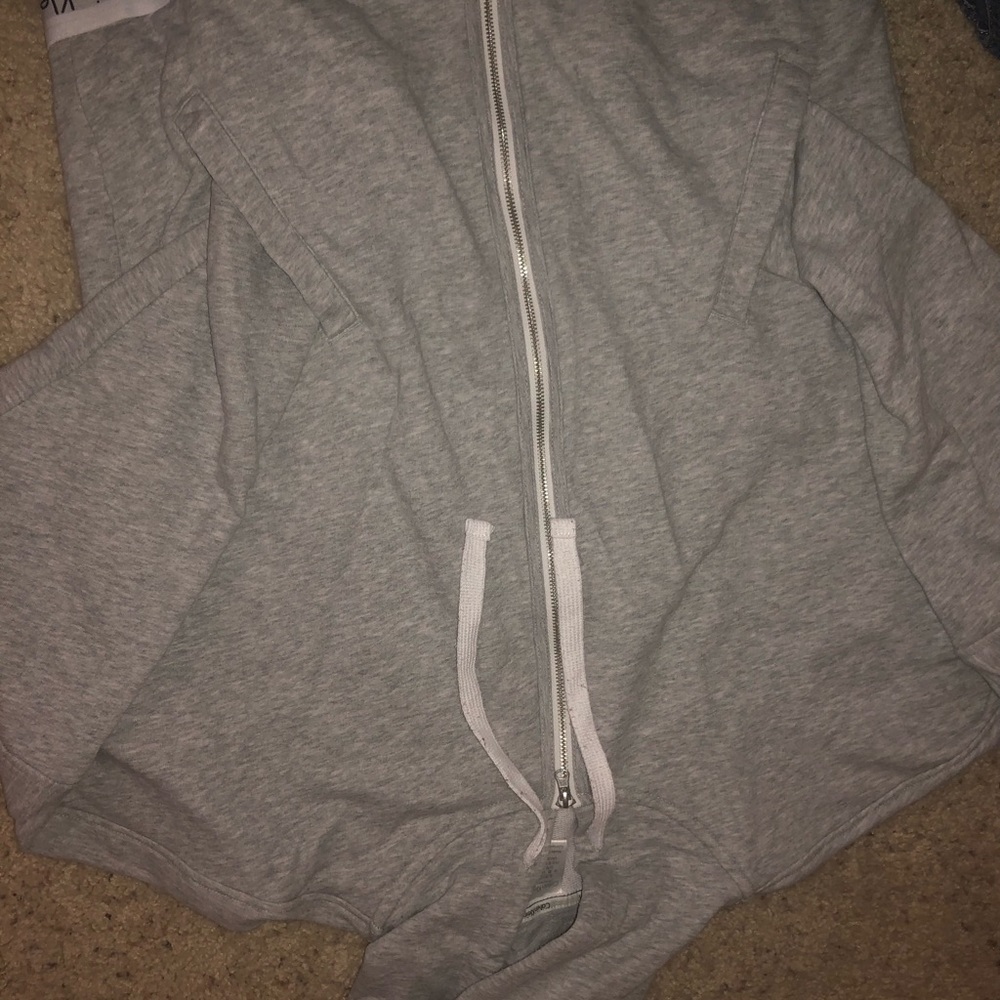 Lightly Worn Gray Calvin Klein Zip Up!!